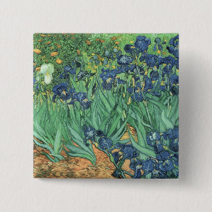 Badge Carré 5 Cm Vincent van Gogh Irises, 1889