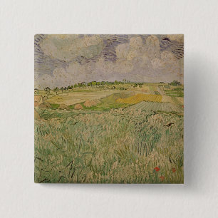 Badge Carré 5 Cm Vincent van Gogh   la plaine chez Auvers, 1890