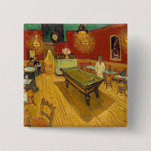 Badge Carré 5 Cm Vincent van Gogh - Le Café de nuit