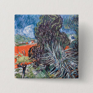 Badge Carré 5 Cm Vincent van Gogh - Le jardin du docteur Gachet