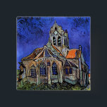 Badge Carré 5 Cm Vincent Van Gogh - L'église d'Auvers<br><div class="desc">Huile sur toile à partir de 1890, Van Gogh peint cela après avoir quitté l'asile à Saint-Rémy et déménagé à Auvers-sur-Oise pour être traité par le Dr Paul Gachet. Contrairement à des magasins similaires, Art Lover's Cafe présente des oeuvres d'art classiques à haute résolution qui ont été restaurées, équilibrées et...</div>