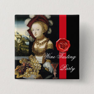 BADGE CARRÉ 5 CM VINEYARD VIN ANTIQUE GRÂCE AU VINEYARD SAVOIR-FAIR