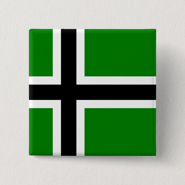 Badge Carré 5 Cm Vinland, Etats-Unis (Devant)