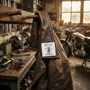 Badge Carré 5 Cm Vintage Motorcycle Riders Inc