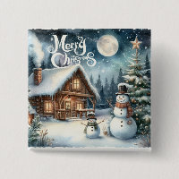 Vintage/Russe/Snowman/Noël