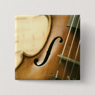 Badge Carré 5 Cm Violon détaillé