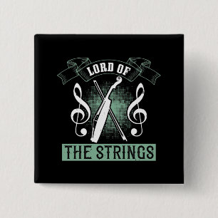 Badge Carré 5 Cm Violon - Seigneur des Cordes