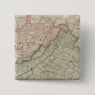 Badge Carré 5 Cm Virginie et Virginie-Occidentale 2