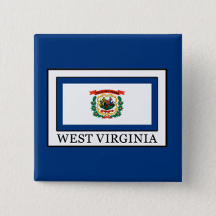 Badge Carré 5 Cm Virginie-Occidentale
