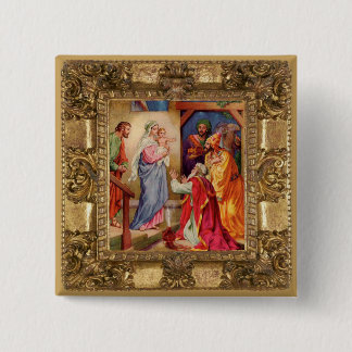 Badge Carré 5 Cm Visite des sages