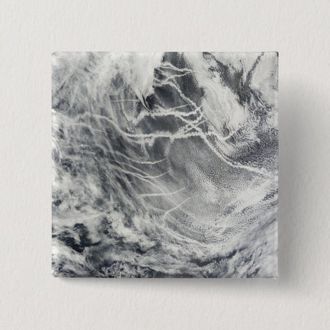 Badge Carré 5 Cm Voie maritime dans l'océan Pacifique (Devant)