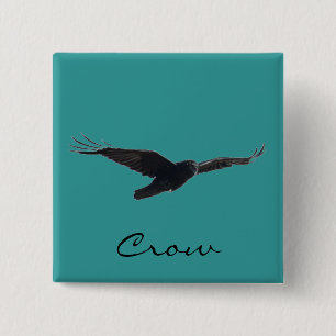 Badge Carré 5 Cm VOIE VOLONTAIRE VOIE VOIE VOIE VOIE Oiseau Art