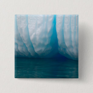 Badge Carré 5 Cm Voir les icebergs en bleu dans le canal d'Errera