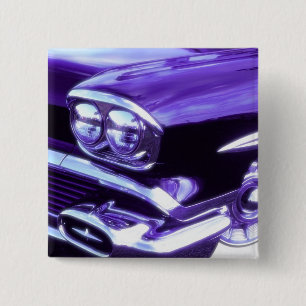 Badge Carré 5 Cm Voiture classique : 1958 Chevrolet