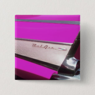 Badge Carré 5 Cm Voiture classique : Bel Air de Chevrolet