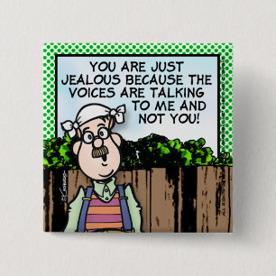 Badge Carré 5 Cm Voix