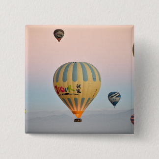 Badge Carré 5 Cm Vol de ballon Cappadocia