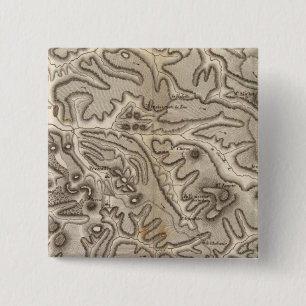 Badge Carré 5 Cm Volcans Haute Loire