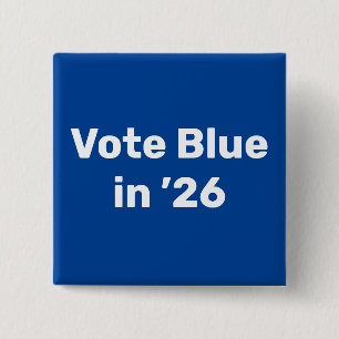 Badge Carré 5 Cm Vote Blue en 2026