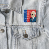 Badge Carré 5 Cm Vote pour Joe Biden | Élection présidentielle de 2 (En situation)