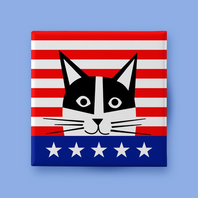 Badge Carré 5 Cm VOTEZ ! Bouton Élection du carré (Créateur téléchargé)