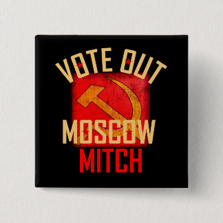 Badge Carré 5 Cm Votez Moscou Mitch