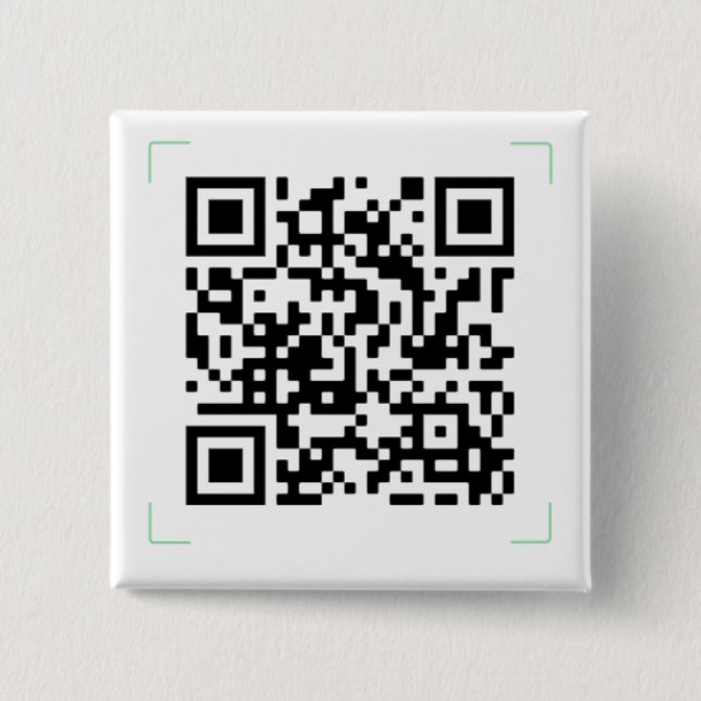 Badge Carré 5 Cm Votre code QR (Devant)