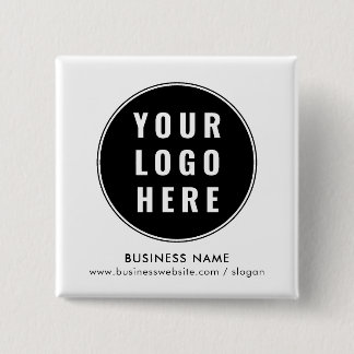 Badge Carré 5 Cm Votre logo commercial Conférence minimaliste Swag