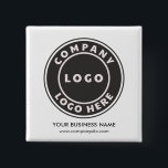 Badge Carré 5 Cm Votre logo d'entreprise et votre site Web d'entrep<br><div class="desc">Ajoutez le logo et l'identité de votre entreprise à ce bouton ainsi qu'au lien et au slogan de votre site Web en cliquant sur le bouton "Personnaliser" ci-dessus. Ces boutons de marque peuvent annoncer votre entreprise les afficher et les doubler comme un swag d'entreprise. Disponible en d'autres couleurs et tailles....</div>