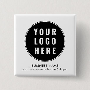 Badge Carré 5 Cm Votre logo d'entreprise Goodies de conférence mini