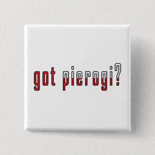 Badge Carré 5 Cm vous avez du pierogi ? Drapeau