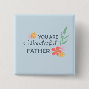 Badge Carré 5 Cm Vous êtes bouton merveilleux de Pin de la fête d
