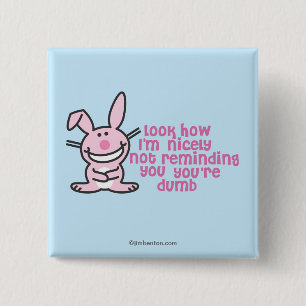 Badge Carré 5 Cm Vous êtes muets