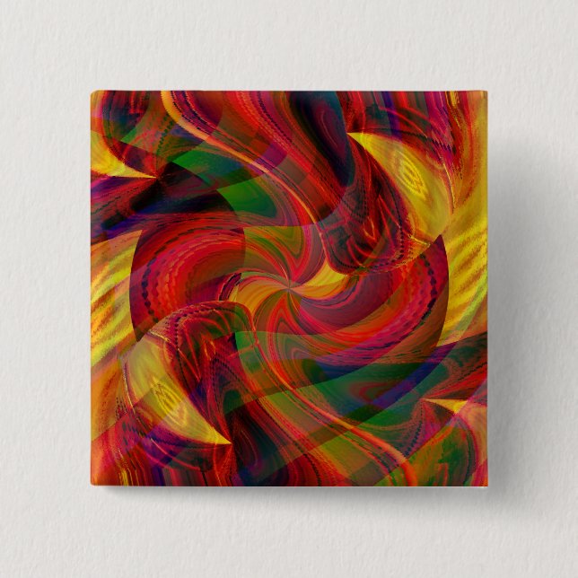 Badge Carré 5 Cm Voyage à Bedlam (Devant)