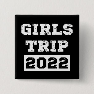 Badge Carré 5 Cm Voyage Filles 2022 Filles Week-end Getaway vacance