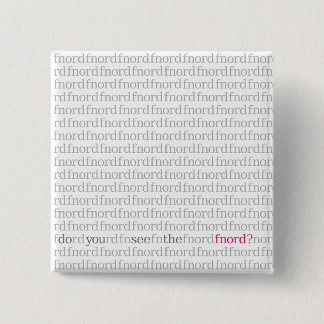 Badge Carré 5 Cm Voyez le bouton de Fnord