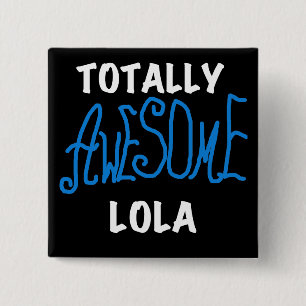 Badge Carré 5 Cm Vraiment génial Lola Blue Tshirts et cadeaux