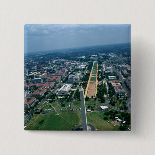 Badge Carré 5 Cm Vue aérienne du mail national