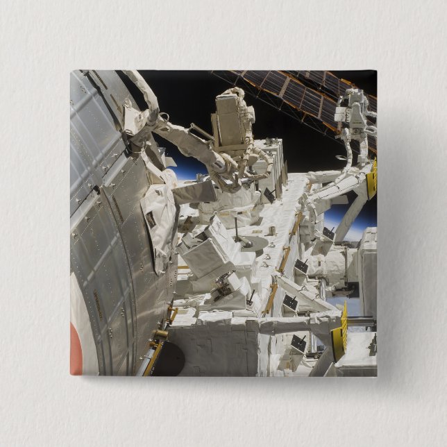 Badge Carré 5 Cm Vue de gros plan des composants (Devant)