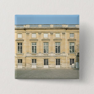 Badge Carré 5 Cm Vue de la façade de cour du petit