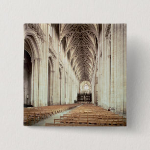 Badge Carré 5 Cm Vue de la nef, transformée par William de