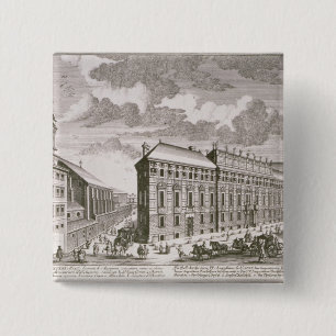 Badge Carré 5 Cm Vue de la représentation de Dorotheergasse