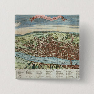 Badge Carré 5 Cm Vue de Londres, c.1560