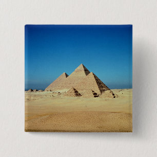 Badge Carré 5 Cm Vue des pyramides