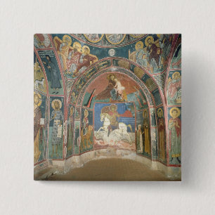 Badge Carré 5 Cm Vue du narthex, 1332-3