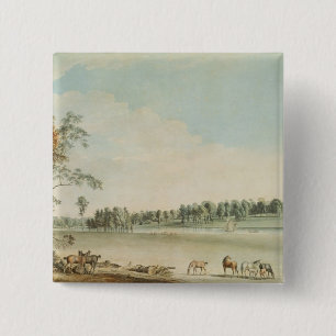 Badge Carré 5 Cm Vue du nord-ouest de loge de Wakefield dans