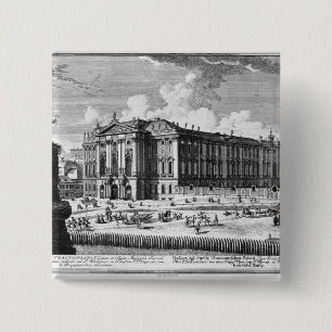 Badge Carré 5 Cm Vue du palais de Trautson construit pour le compte