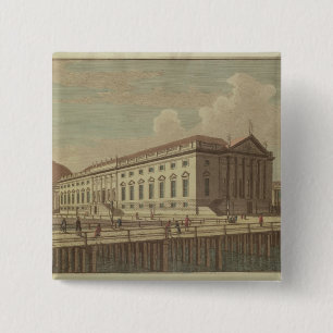 Badge Carré 5 Cm Vue du théatre de l'opéra à Berlin, 1773