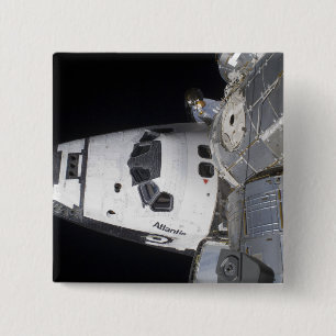 Badge Carré 5 Cm Vue en grand angle du cabine de l'équipage