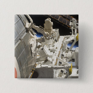 Badge Carré 5 Cm Vue en gros plan des composants